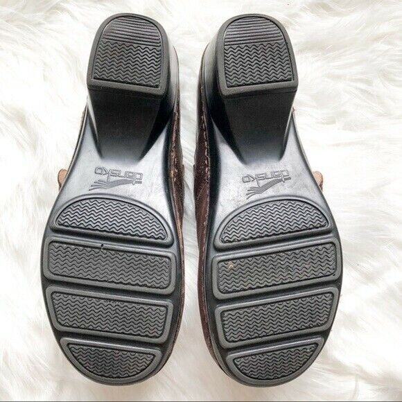 Dansko Solstice Clog Womens Brown Leather Comfort Shoes 38 - Picture 4 of 6